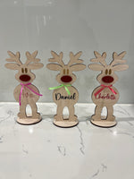 Upright Personalised Reindeer