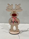 Upright Personalised Reindeer