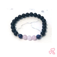 Rose Quartz and Sodalite Aromatherapy Bracelet