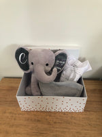 Newborn Keepsake Personalised Elephant Gift Box