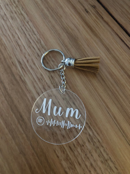 Personalised Spotify Keyring