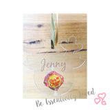 Personalised Reindeer Bauble / Lollipop Holder