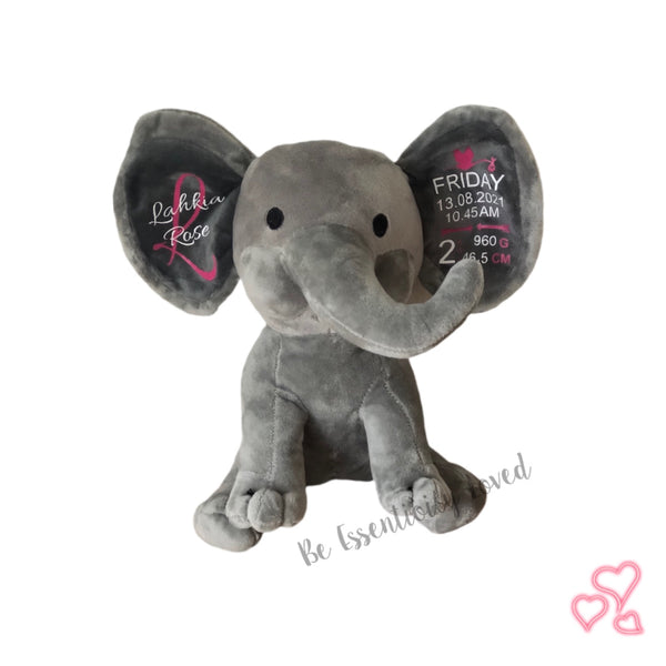 Keepsake Birth Announcement Elephant