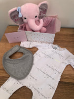 Newborn Keepsake Personalised Elephant Gift Box